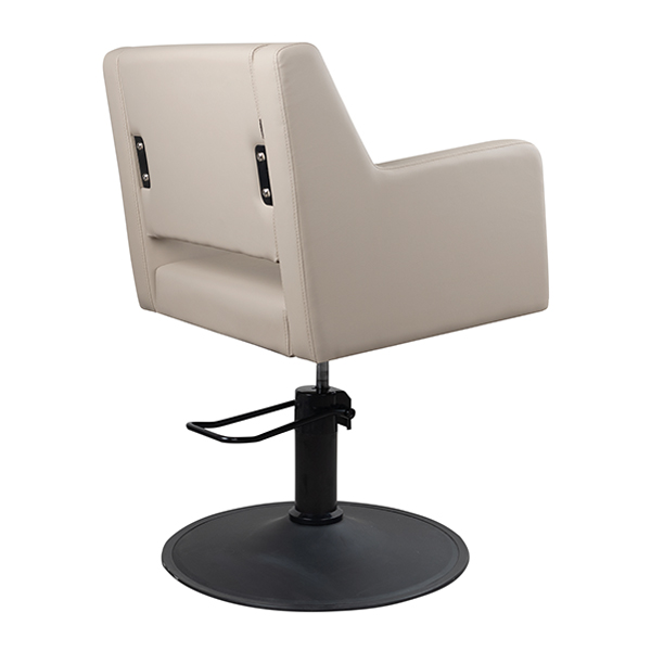 the caruso salon chair has smooth curves and quality workmanship.