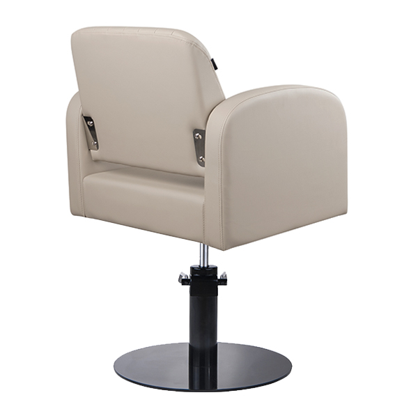 salon chair - almira salon chair in latte vinyl with hydraulic pump