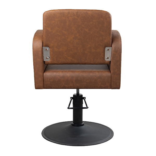 salon chair - almira salon chair in tan vinyl with hydraulic pump