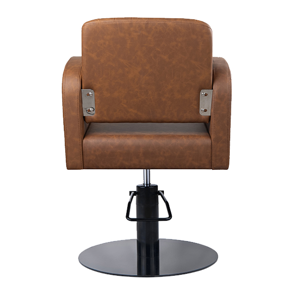 salon chair - almira salon chair in tan vinyl with hydraulic pump