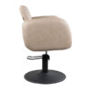 hydraulic styling chair with winged armrests gives your client the comfort they deserve
