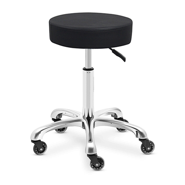 hairdressing cutting stool for your salon in black vinyl