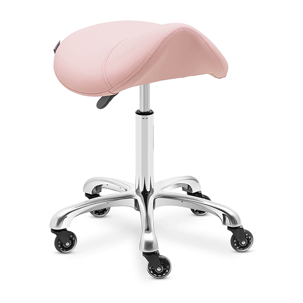saddle stool is ergonomic and a must for the salon