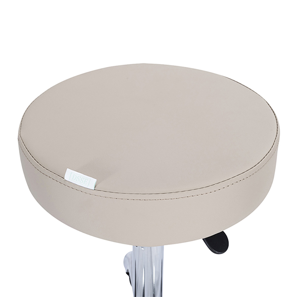 hairdressing cutting stool for your salon in latte vinyl
