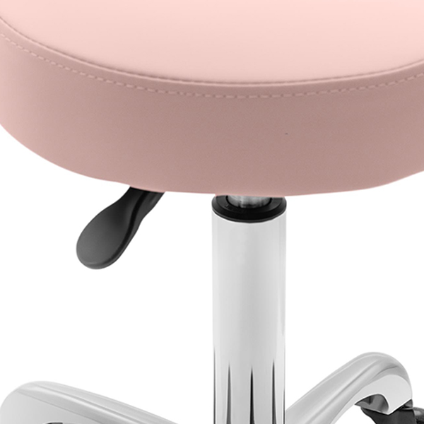hairdressing cutting stool for your salon in pink vinyl
