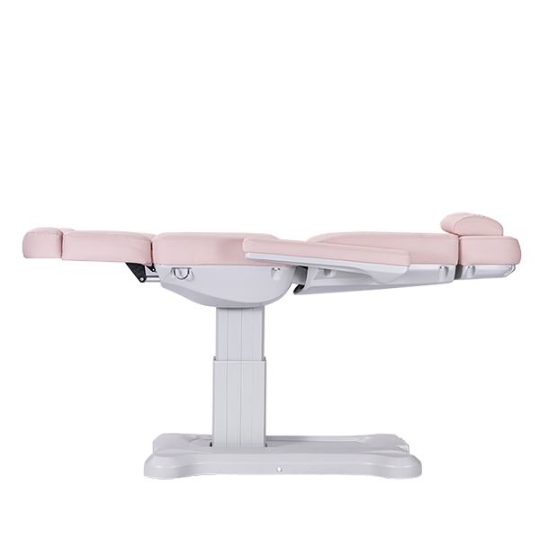 treatment beauty bed with adjustable height leg and backrest