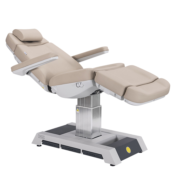 electric treatment bed with 4 motors for height, back, let and tilt function