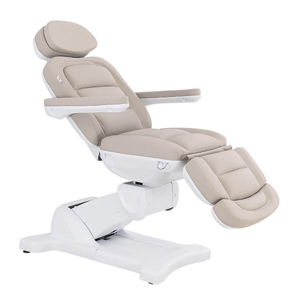 lotus 4 motor latte angle view in chair position insert pillow