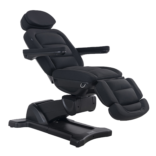 this treatment bed has 4 motors to adjust height, back, leg and tilt sections