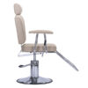 eyelash chair reclines to 90 degrees and is height adjustable