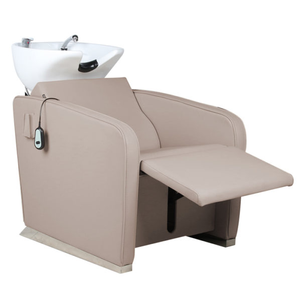 latte shampoo unit with electric recline