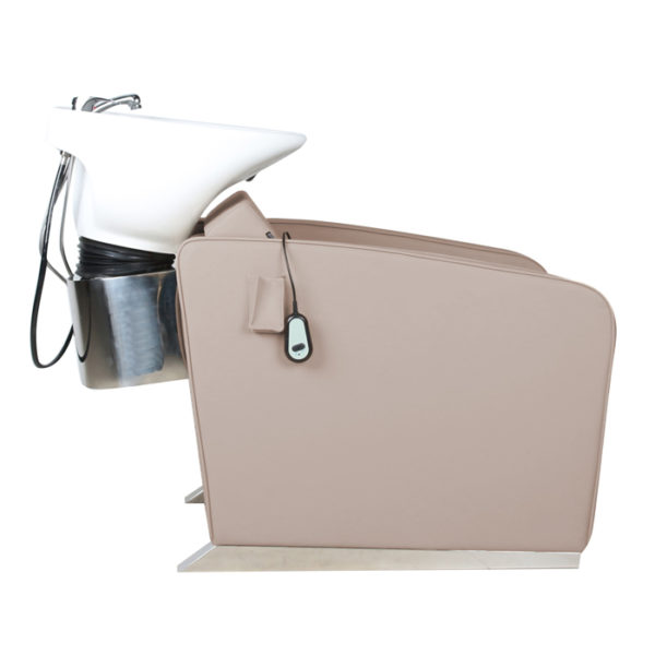 hairdressing shampoo basin with electric recline
