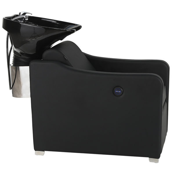 black electric hairdressing basin with recline