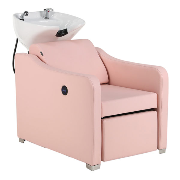 hairdressing basin unit with electric recline