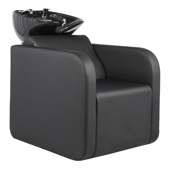 high quality shampoo unit in black with tilt mechanism