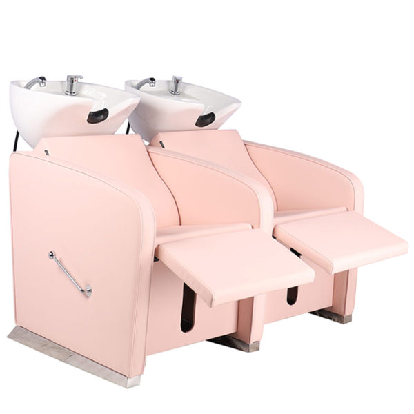 soho double recliner unit perfect for small spaces in salon wash areas
