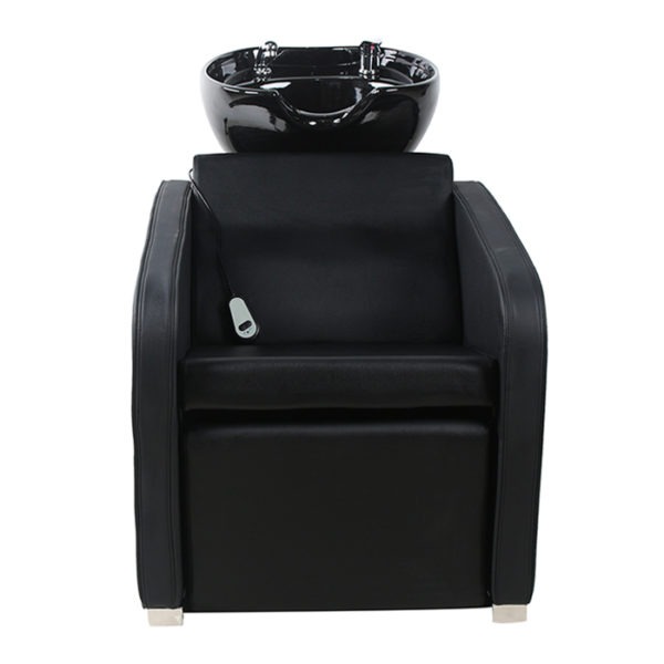 shampoo unit in black with memory foam for extra comfort