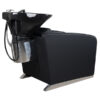 shampoo basin unit with electric recline and white bowl