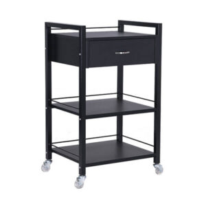 bella-1-drawer-trolley-black-front-angle-dsse