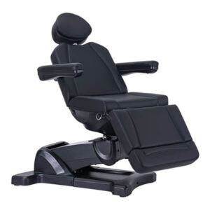 decima-rotatable-treatment-bed-black-reclined-front-angle-dsse