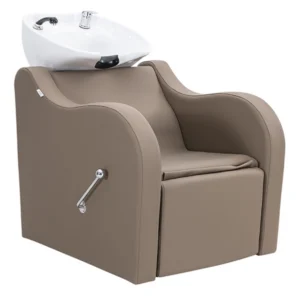 milos-recliner-shampoo-unit-caramel-front-angle-view-closed-recliner